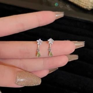 Drop CZ Star Earring