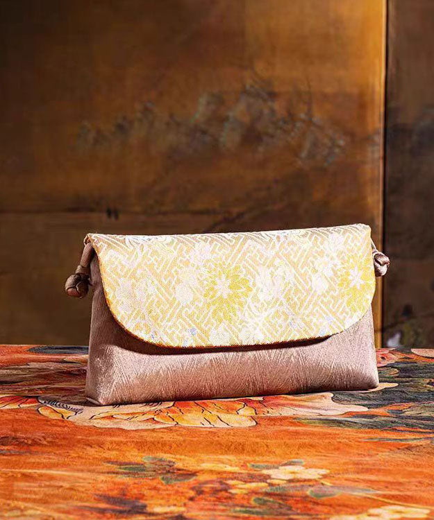 Versatile New Silk Crossbody Clutch Style Bag Chinese