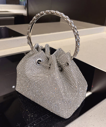 Water Studded Pouch Glitter Diamond New Bag Handmade Metal