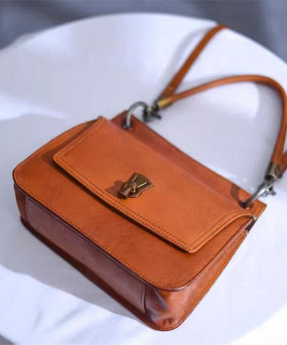 Micro Faux Bag Solid Retro Leather Durable Brown New