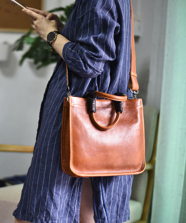 Large Bag New Message Capacity Leather Retro