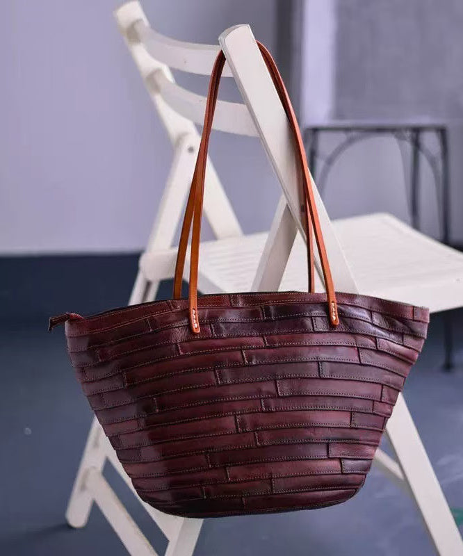 New Bags Leather Capacity Shoulder Retro Large