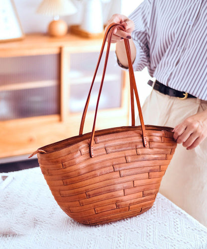 New Bags Leather Capacity Shoulder Retro Large