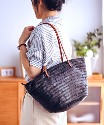 New Bags Leather Capacity Shoulder Retro Large