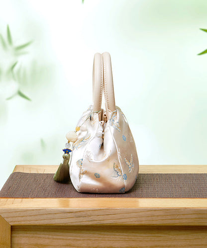 Versatile Retro Bag Tote Tassel Jacquard New