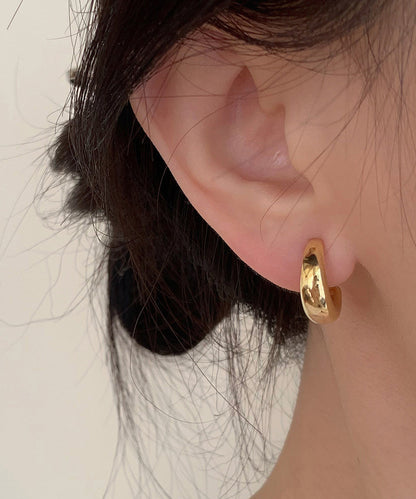 Silk Original Copper Hoop Earrings Overgild Design