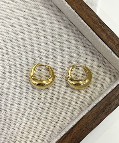 Silk Original Copper Hoop Earrings Overgild Design