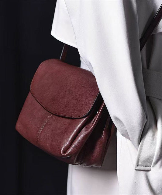 Chocolate Retro Bag Messenger CrossBody Leather Fabric