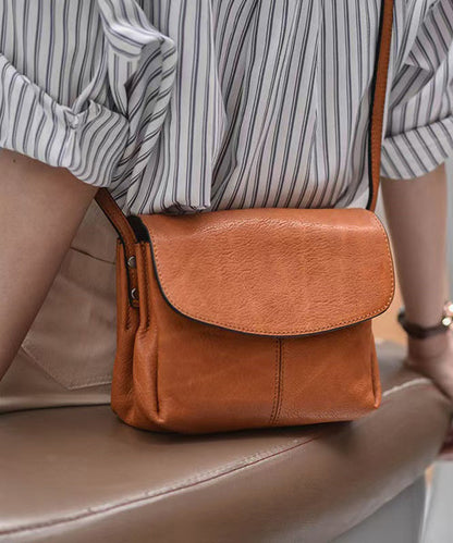 Chocolate Retro Bag Messenger CrossBody Leather Fabric