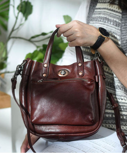 Solid Unique Bag Micro CrossBody Durable Leather Orange