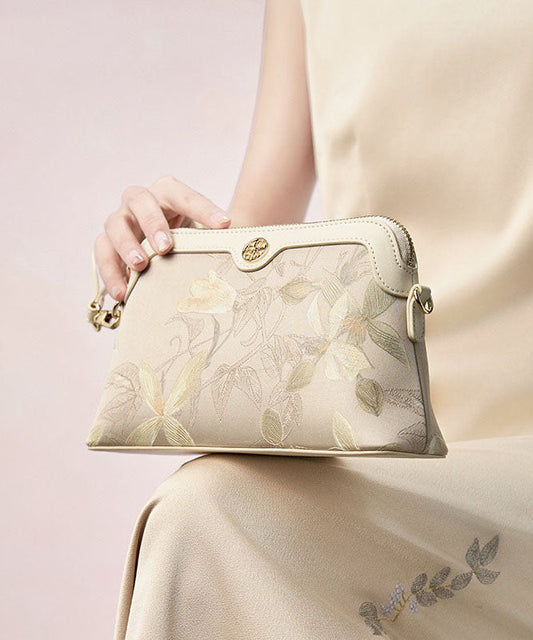Green Bag Silk CrossBody Women Vintage Print