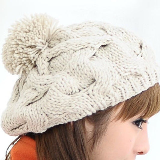 Cable Knit Beret