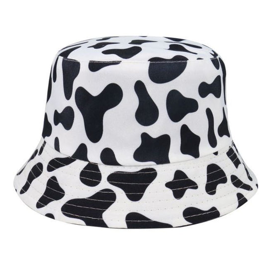 Bucket Milk Hat Print Cow