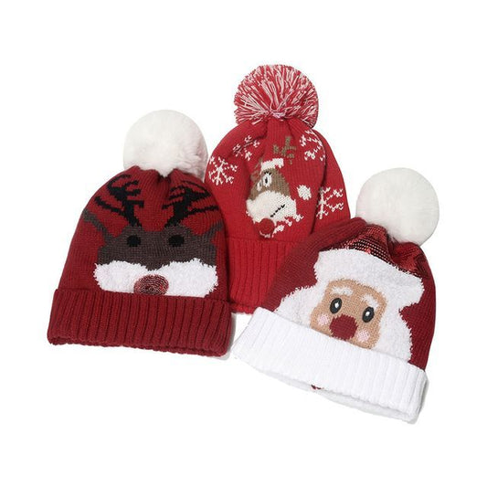 Sample Christmas Pom Pom Knit Beanie