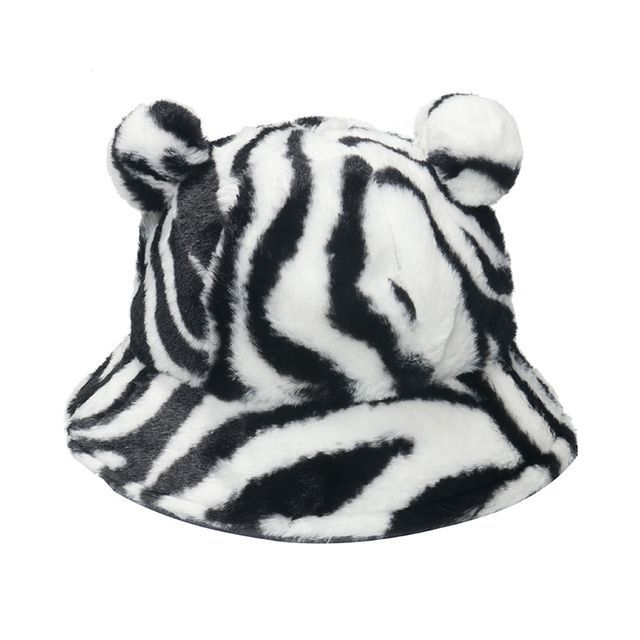 Sample Bear Ear Faux Shearling Bucket Hat