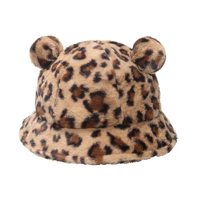 Sample Bear Ear Faux Shearling Bucket Hat