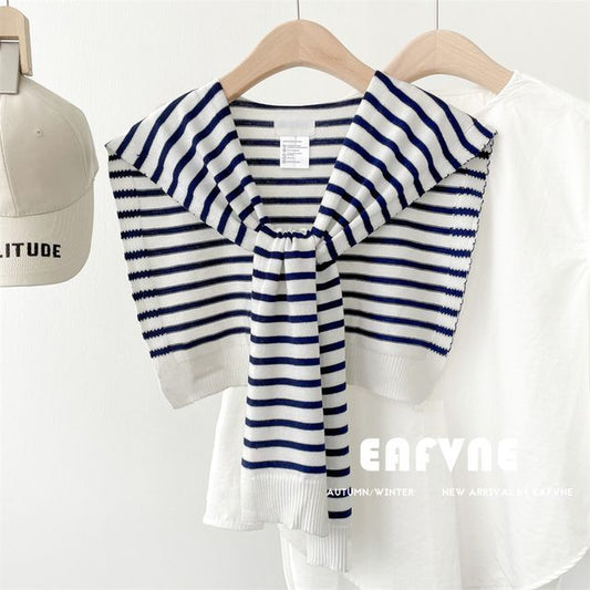 Knit Shawl Striped