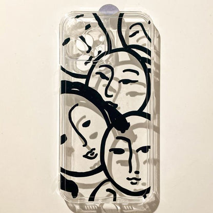 Sample Print Transparent Phone Case