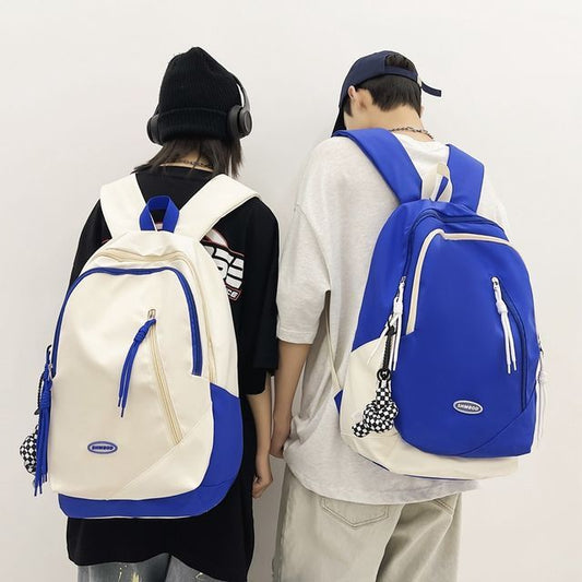 Logo Nylon Two-Tone Backpack