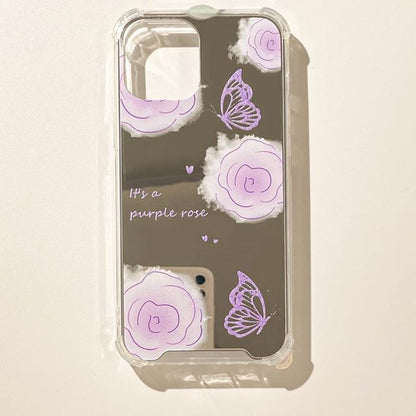 Sample Flower Butterfly Mirrored Phone Case