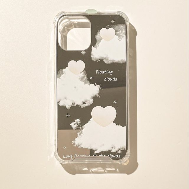 Sample Heart Cloud Mirrored Phone Case