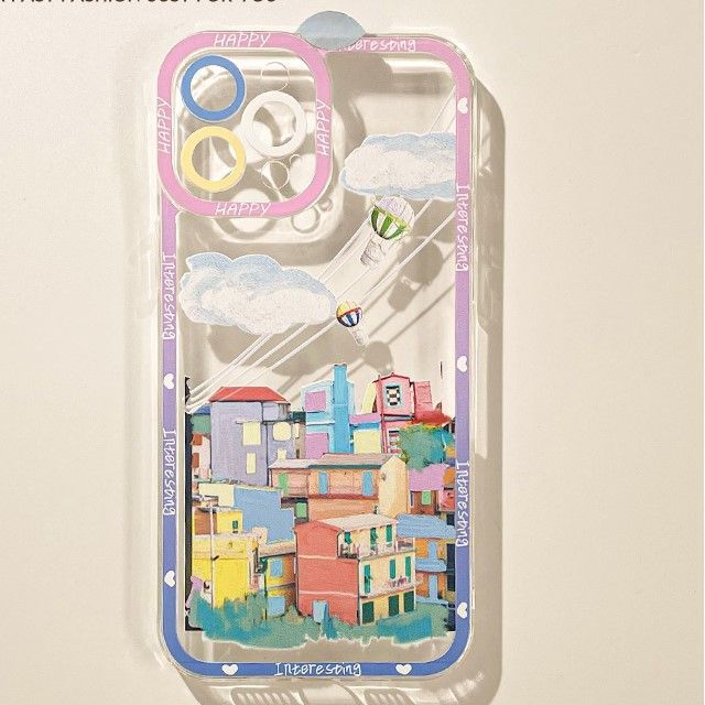 Sample City Print Transparent Phone Case