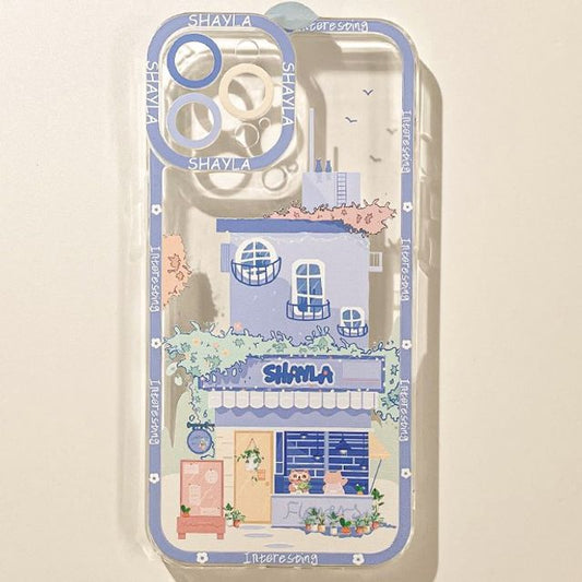 Sample House Print Transparent Phone Case