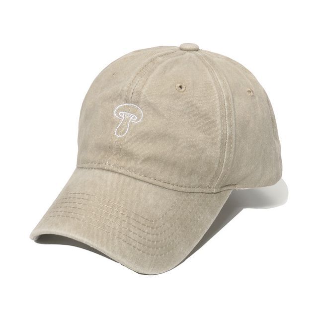 Sample Mushroom Embroidered Denim Bucket Hat