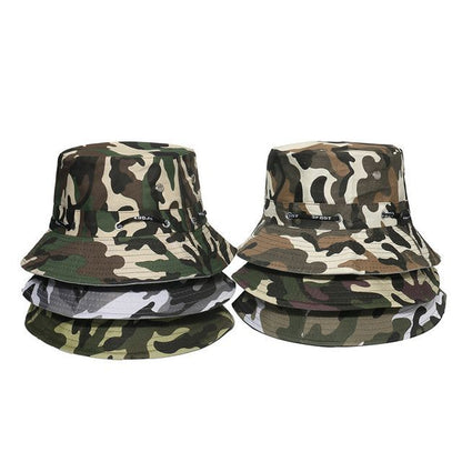 Sample Plain / Camouflage Print Bucket Hat