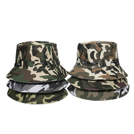 Sample Plain / Camouflage Print Bucket Hat