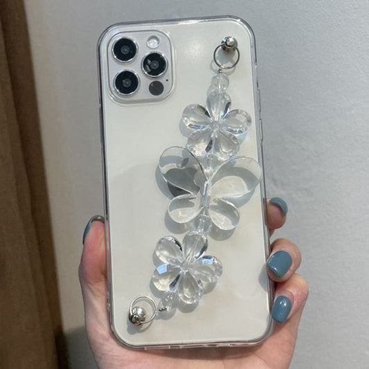 Sample Flower Chain Transparent Phone Case