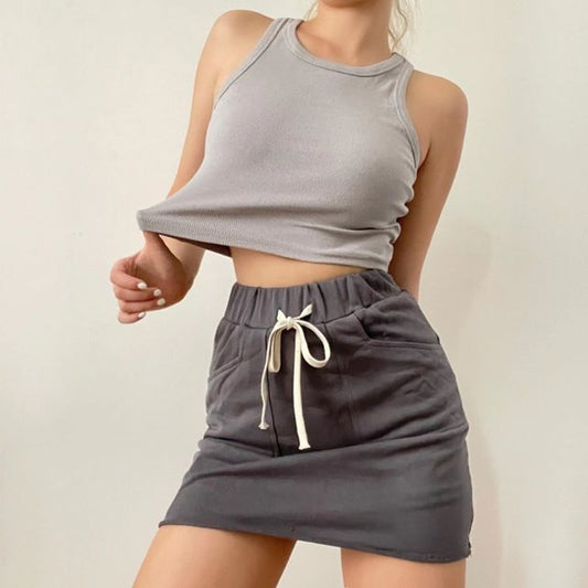 Tank Top Plain Cropped