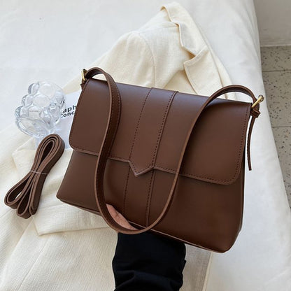 Leather Faux Shoulder Bag