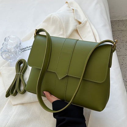 Leather Faux Shoulder Bag