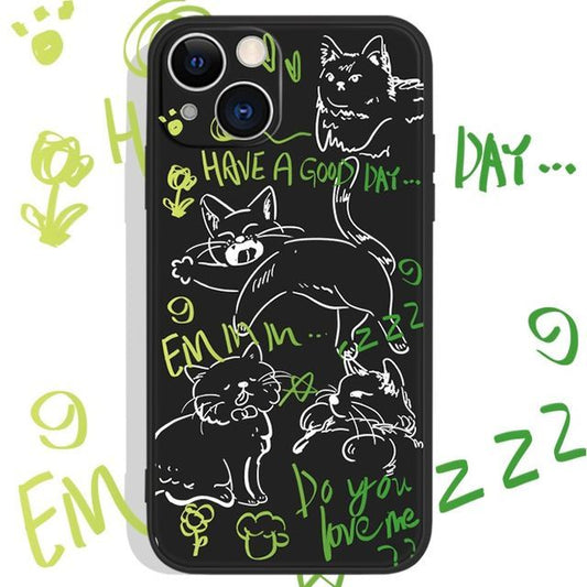 Sample Cat Print Phone Case