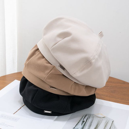 Sample Metal Tag Plain Beret