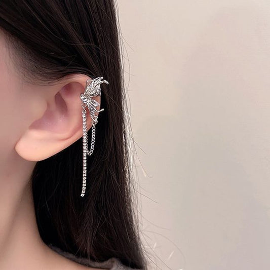 Butterfly Ear Cuff Chained
