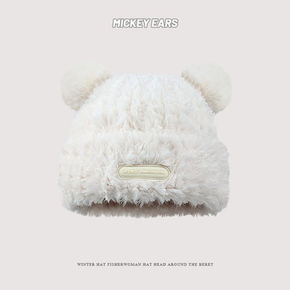 Sample Ear Detail Fluffy Beanie