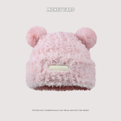 Sample Ear Detail Fluffy Beanie
