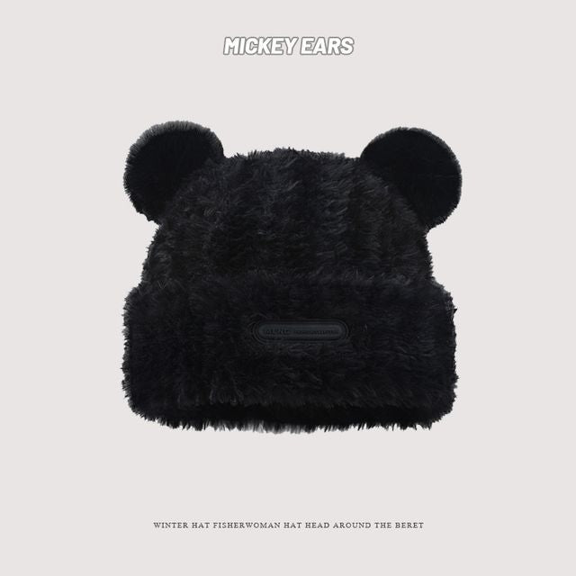 Sample Ear Detail Fluffy Beanie