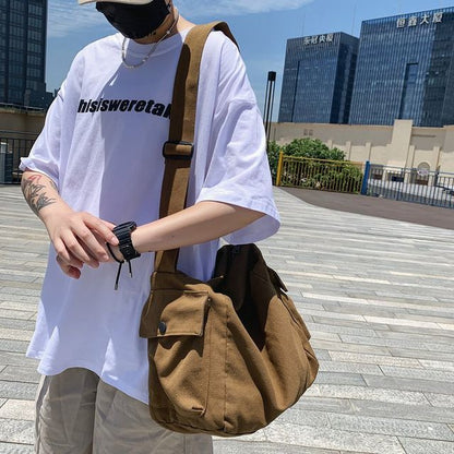 Canvas Crossbody Bag Plain