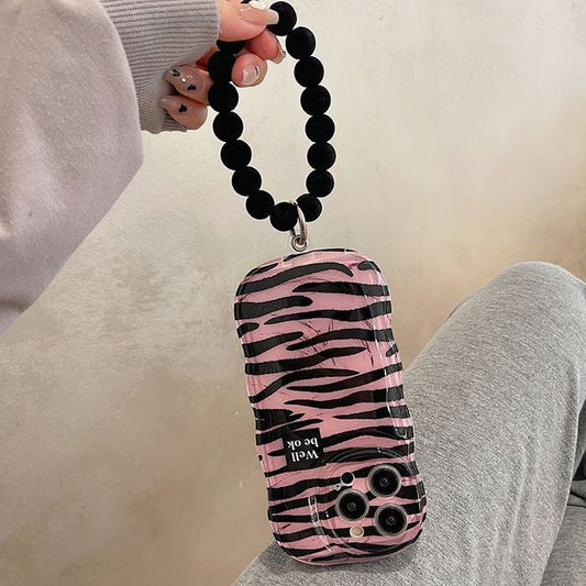 Sample Zebra Print Hand Chain Phone Case
