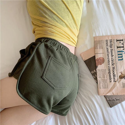 High Waist Shorts Plain