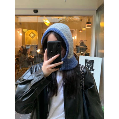 Sample Contrast Trim Knit Balaclava