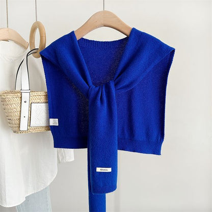 Applique Knit Shawl
