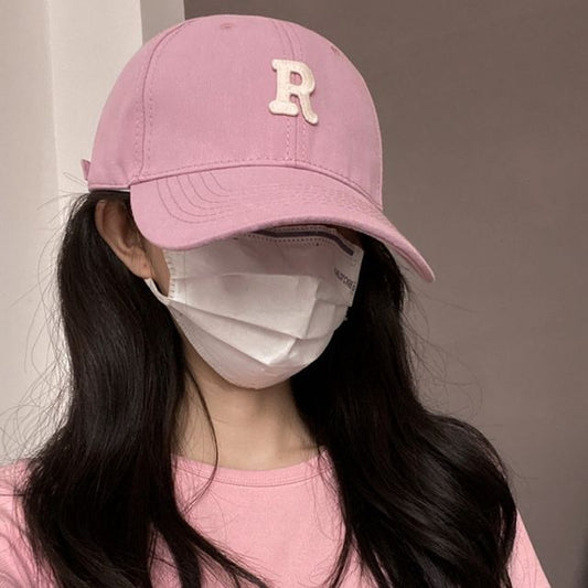 Lettering Cap Baseball Embroidered