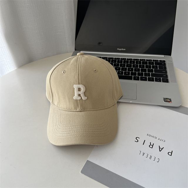 Lettering Cap Baseball Embroidered