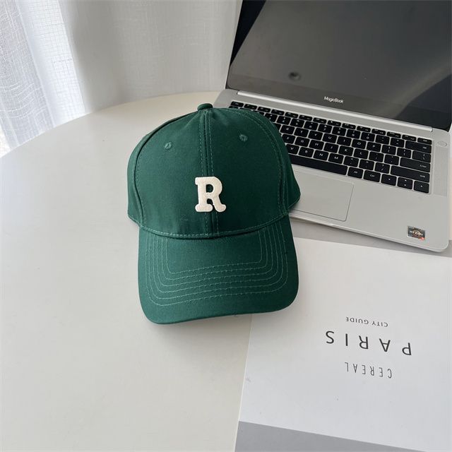 Lettering Cap Baseball Embroidered