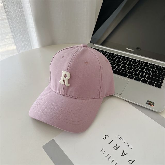 Lettering Cap Baseball Embroidered