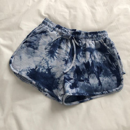 Pants Dye Hot Waist Tie Drawstring